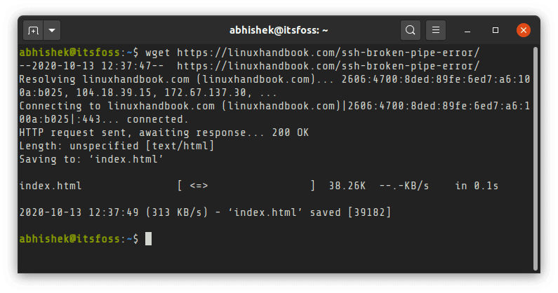 Download File In Linux Terminal Using Wget